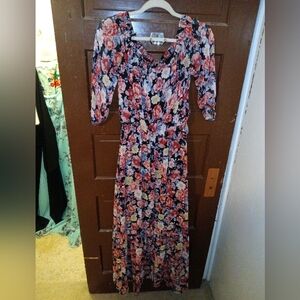 EUC Premier Amour Long Sleeve Floral Maxi Dress 6